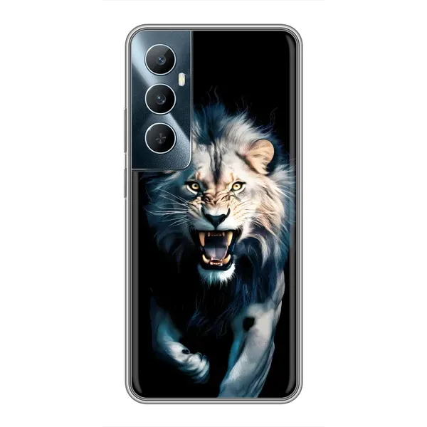 Чехол с принтом «Лев в темноте» для Realme C65 Чехол с принтом «Лев в темноте» для Realme C65