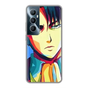 Чохли Персонажі Аніме Наруто для Realme C65 (AlphaPrint) (Леві Аккерман)