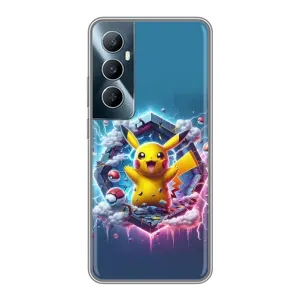 Чохол з Пікачу на Realme C65 (Лого Пікачу)