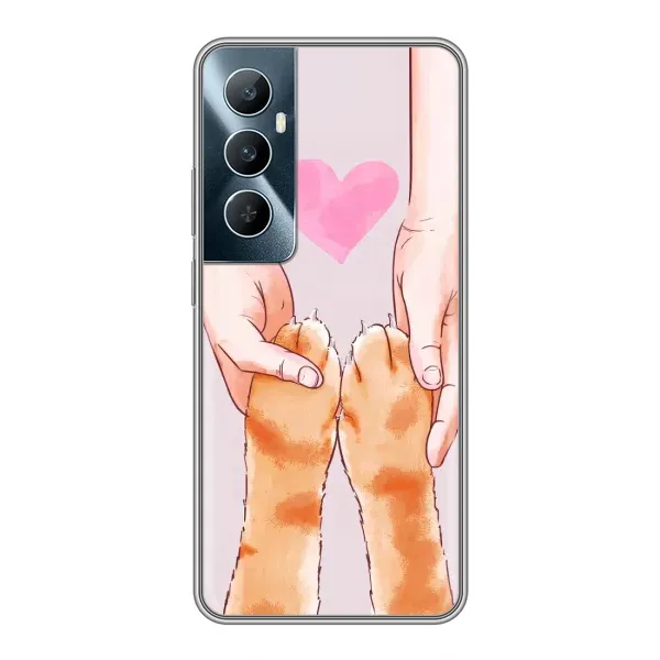 Чехол с принтом «Любовь к котикам» для Realme C65