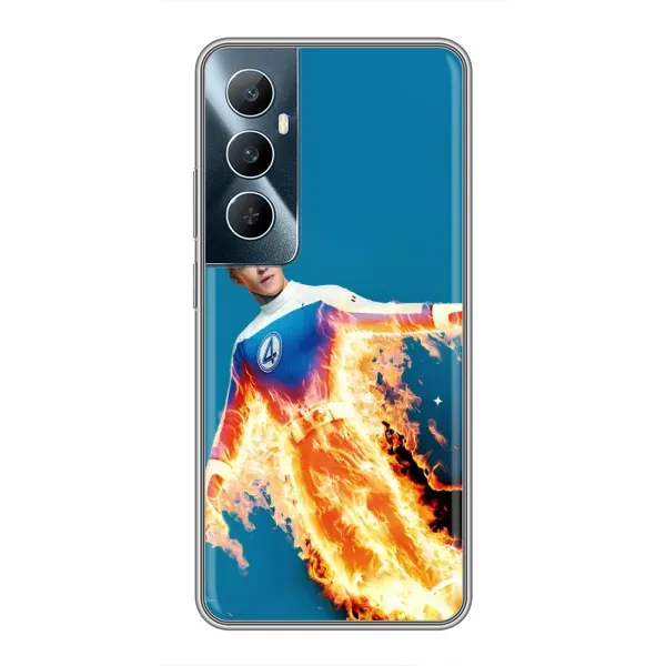 Чохол з принтом «Людина-факел у вогні» для Realme C65