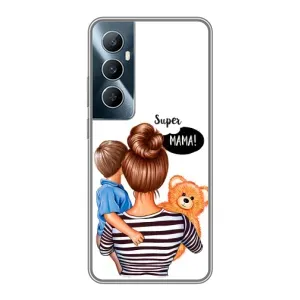 Чохол з друком для Realme C65 - (Мама з дитинкою) (AlphaPrint) (Мама з синочком)