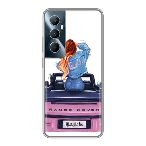 Чехол с печатью для Realme C65 - (Мода) (AlphaPrint) (На машине)