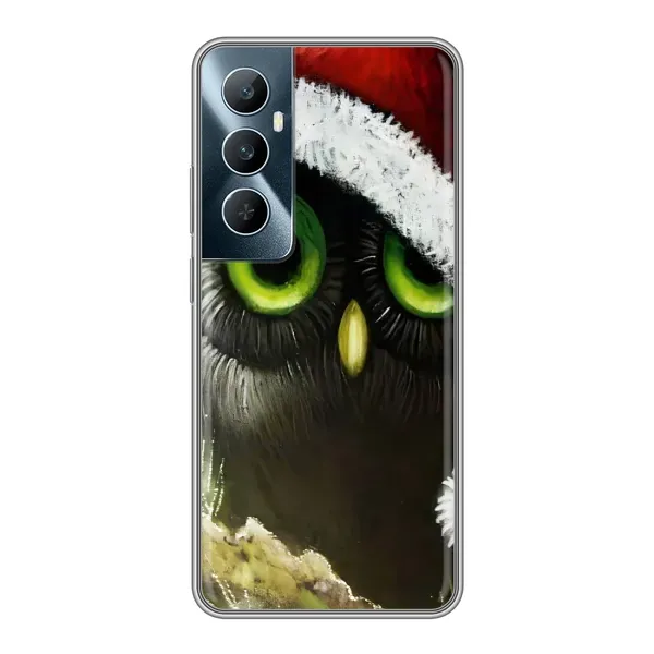 Чехол с принтом «Новогодняя Сова» для Realme C65