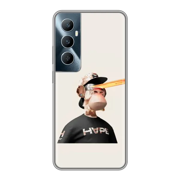 Чохол з принтом «мавпа NFT в окулярах» для Realme C65