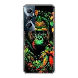 Чохол з Мавпами Realme C65 - (AlphaPrint) (Мавпа в квітах)