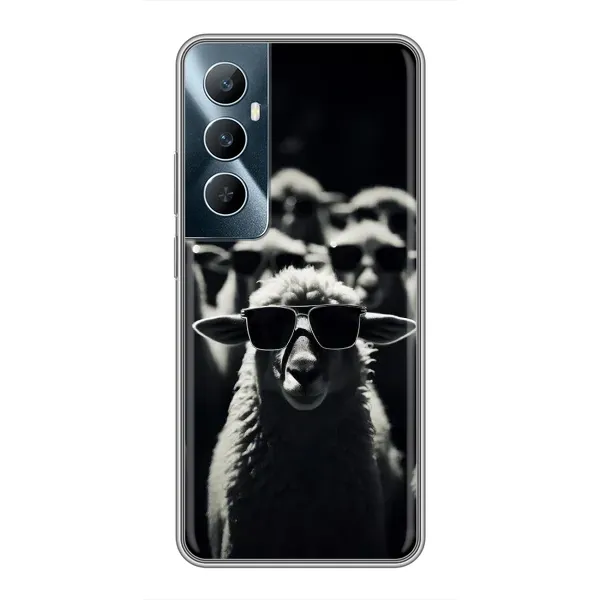 Чехол с принтом «Овечка в очках» для Realme C65