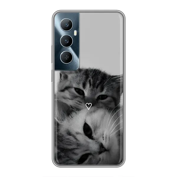 Чехол с принтом «Пара котов» для Realme C65