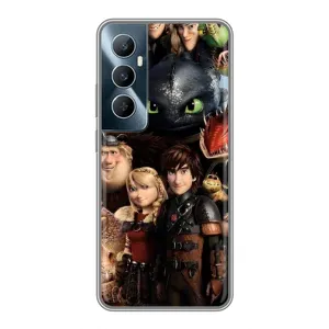 Чохол з принтом «Персонажі дракона» для Realme C65