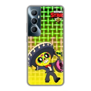 Чехлы Brawl Stars для Realme C65 (AlphaPrint) (Поко в самбреро)