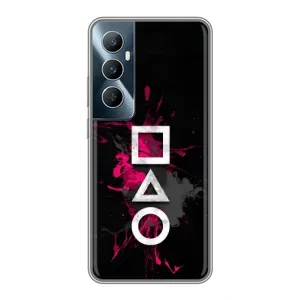 Чехол с принтом «Символы Игра кальмара» для Realme C65