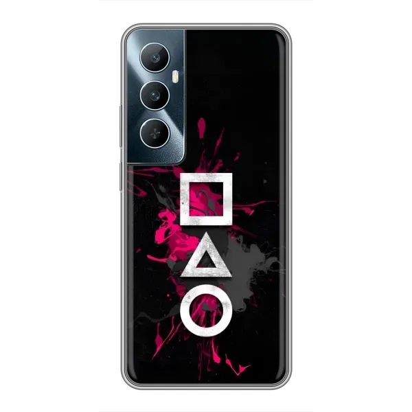 Чехол с принтом «Символы Игра кальмара» для Realme C65