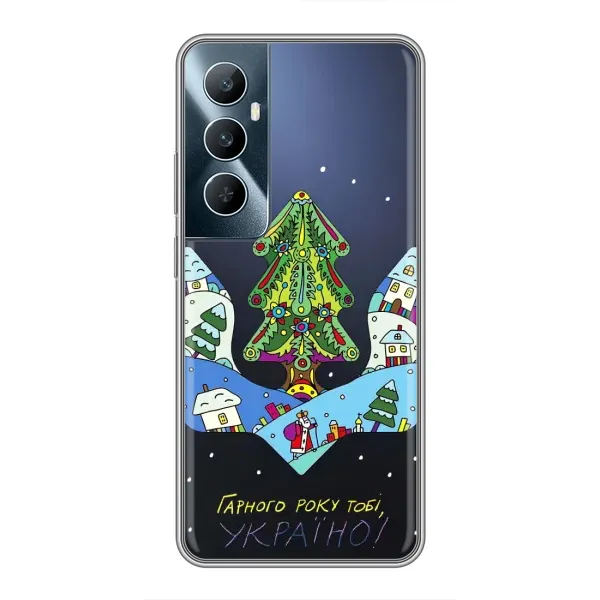 Чохол з принтом «Різдвяний герб» для Realme C65 Чохол з принтом «Різдвяний герб» для Realme C65