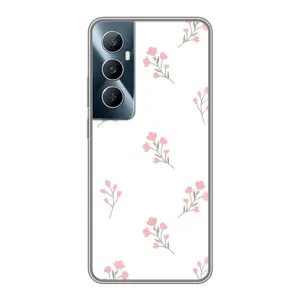 Чохол з розовим принтом для Realme C65 (Рожеві квіти)