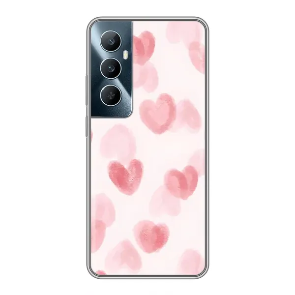 Чохол з принтом «Рожеві сердечки» для Realme C65 Чохол з принтом «Рожеві сердечки» для Realme C65