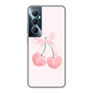 Чохол з розовим принтом для Realme C65 (Рожеві вишні)
