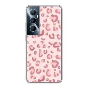 Чохол з розовим принтом для Realme C65 (Рожевий леопард)