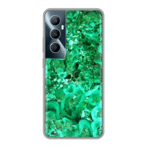 Мраморний чехол на Realme C65 (VPrint) (Салатовий Мрамор)