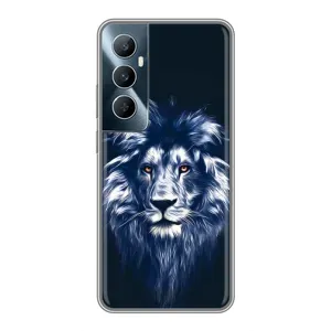 Чохол з картинкою ЛЕВ для Realme C65 (VPrint) (Синій Лев)