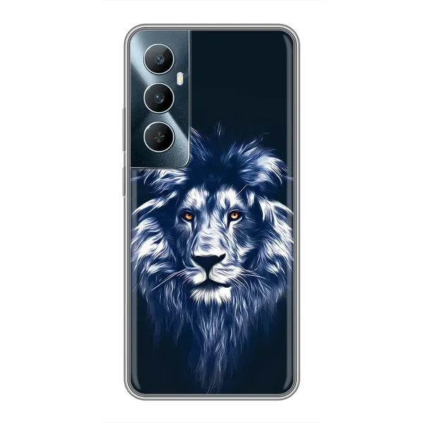 Чехол с принтом «Синий Лев» для Realme C65 Чехол с принтом «Синий Лев» для Realme C65