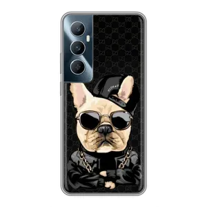 Чохли з крутими принтами для Realme C65 - (PREMIUMPrint) (Стильна собака)