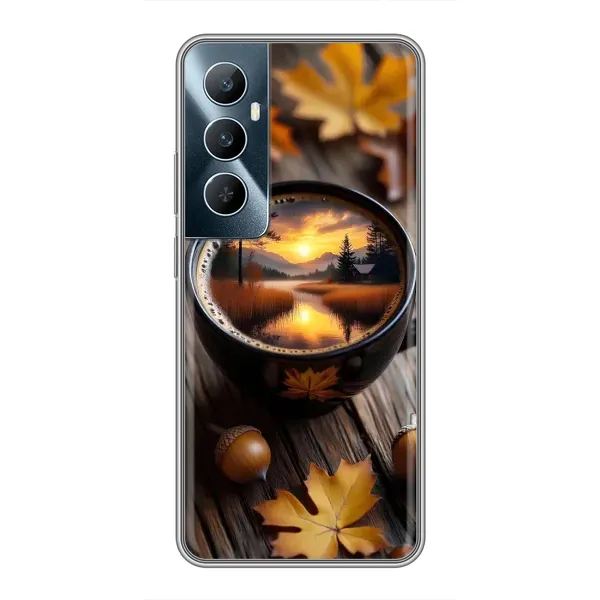 Чохол з принтом «Темна кава» для Realme C65