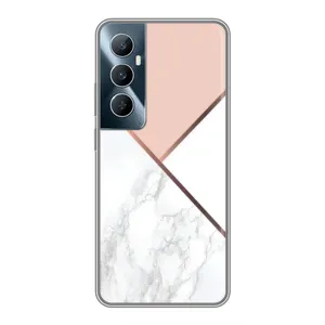 Мраморний чехол на Realme C65 (VPrint) (Тройний мрамор)
