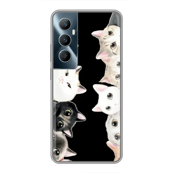 Чехол с принтом «Взгляд котов» для Realme C65