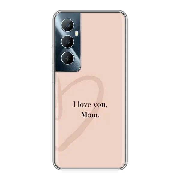 Чехол с принтом «Сердце маме» для Realme C65 Чехол с принтом «Сердце маме» для Realme C65