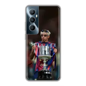 Чехол с футболистом Ламин Ямаль Realme C65 (Ямаль с кубком)