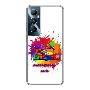 Чохли Амонг Ас для Realme C65 (AlphaPrint) (Яскравий АмонгАс)