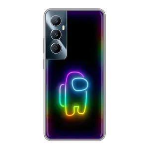 Чохли Амонг Ас для Realme C65 (AlphaPrint) (Яскравий скін)