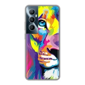 Чохол з картинкою ЛЕВ для Realme C65 (VPrint) (Яскравий Лев)