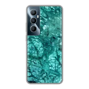 Мраморний чехол на Realme C65 (VPrint) (Зелений мрамор)