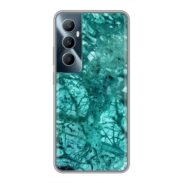 Чехол с принтом «Зеленый мрамор» для Realme C65 Чехол с принтом «Зеленый мрамор» для Realme C65