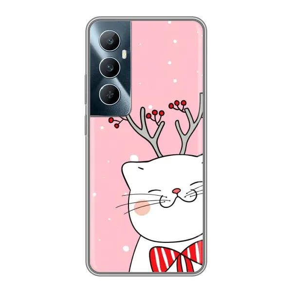 Чехол с принтом «Зимний кот» для Realme C65