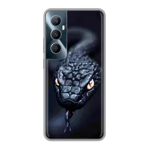 Чехол с принтом «Черная змея» для Realme C65