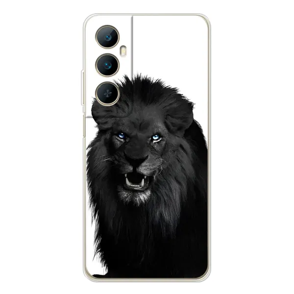 Чехол с принтом «Черный ЛЕВ» для Realme C66