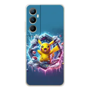 Чехол с Пикачу на Realme C66 (Лого Пикачу)