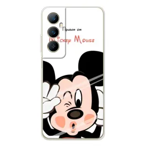 Эксклюзивный чехол для Realme C66 (AlphaPrint - Мультяшные) (Маус Микки)