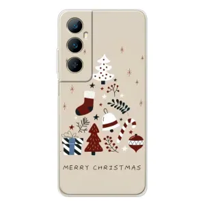 Рождественские Чехлы для Realme C66 (VPrint) (Merry Christmas)