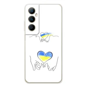 Чехол для Патриота Украины Realme C66 - (AlphaPrint) (Мир Украине)