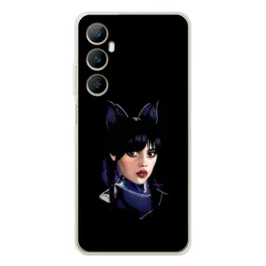 Чохли Венсдей на Realme C66 Уенсдей (AlphaPrint) (серйозна Венздей)