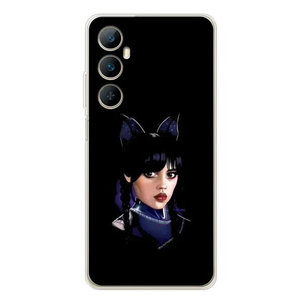 Чохол з принтом «серйозна Венздей» для Realme C66