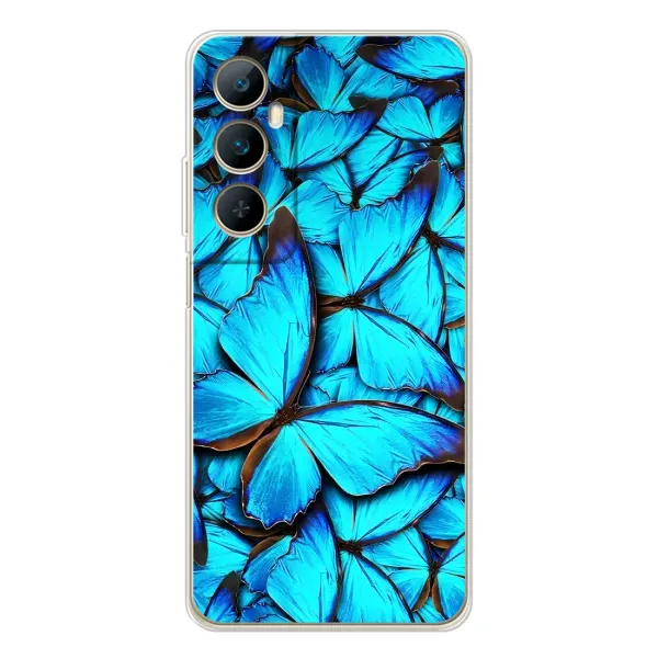 Чохол з принтом «Сині метелики» для Realme C66