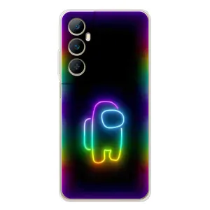 Чехол Амонг Ас для Realme C66 (AlphaPrint) (Яркий скин)