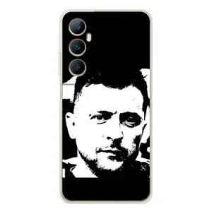 Чехол для Realme C66 (AlphaPrint - с принтом Зеленского) (Зеленский АРТ)