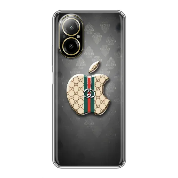 Чохол з принтом «Apple gucci» для Realme C67 Чохол з принтом «Apple gucci» для Realme C67