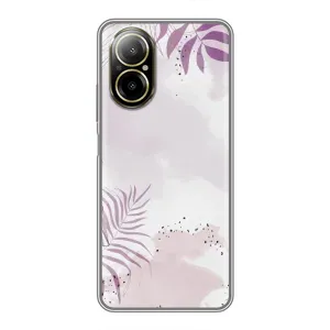 Чехол с принтом «Фиолетовые листья» для Realme C67