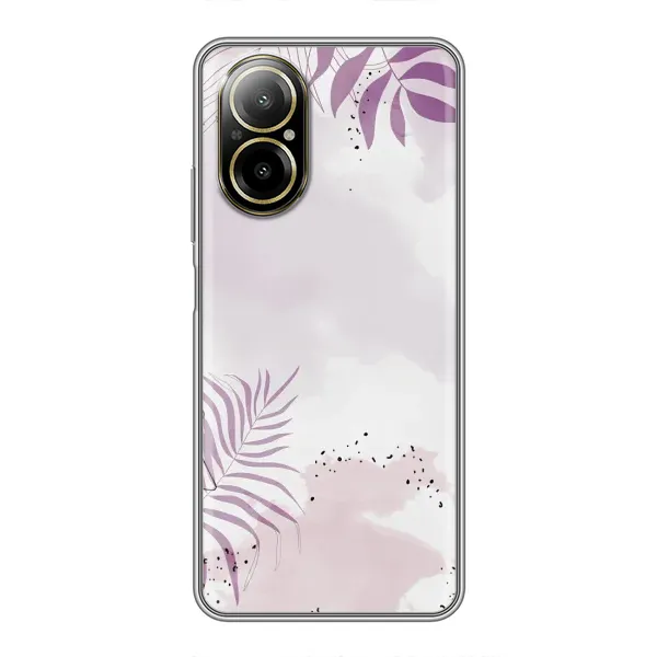 Чехол с принтом «Фиолетовые листья» для Realme C67